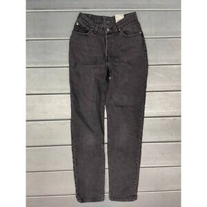 Levis 501 Jeans Size 24x32 Black Regular Fit Straight Leg Button Fly